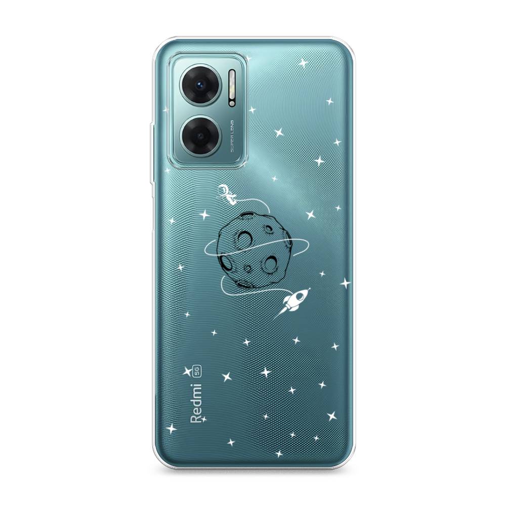 

Чехол на Xiaomi Redmi 10 5G "Полет вокруг луны", Белый;серый;черный, 313550-2