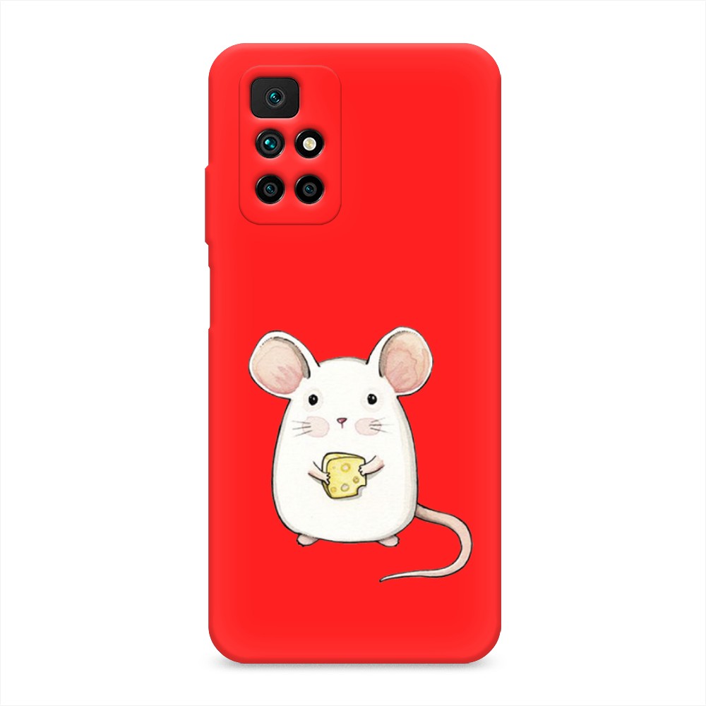 фото Матовый силиконовый чехол "мышка" на xiaomi redmi note 11 4g china awog