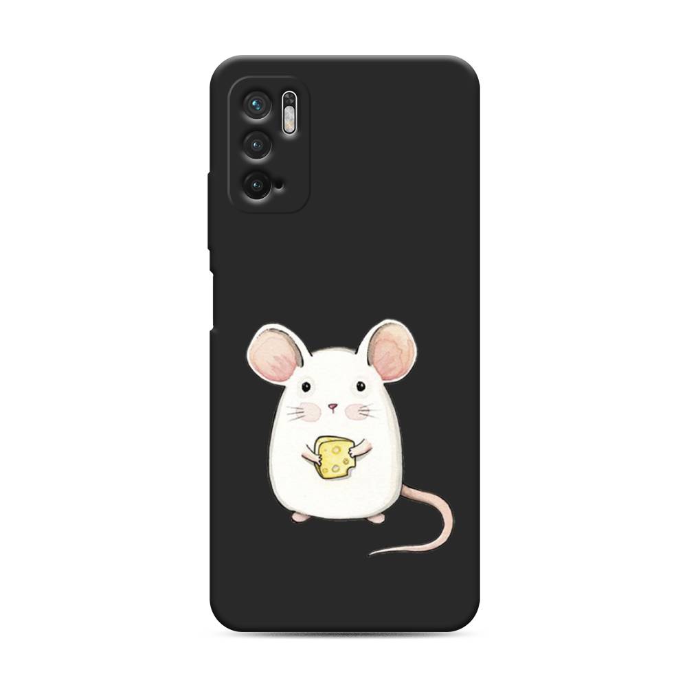 фото Матовый силиконовый чехол "мышка" на xiaomi redmi note 10t awog