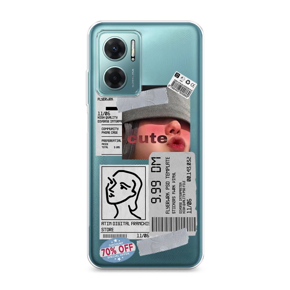 

Чехол на Xiaomi Redmi 10 5G "Cute girl collage", Розовый;серый;голубой, 313550-6