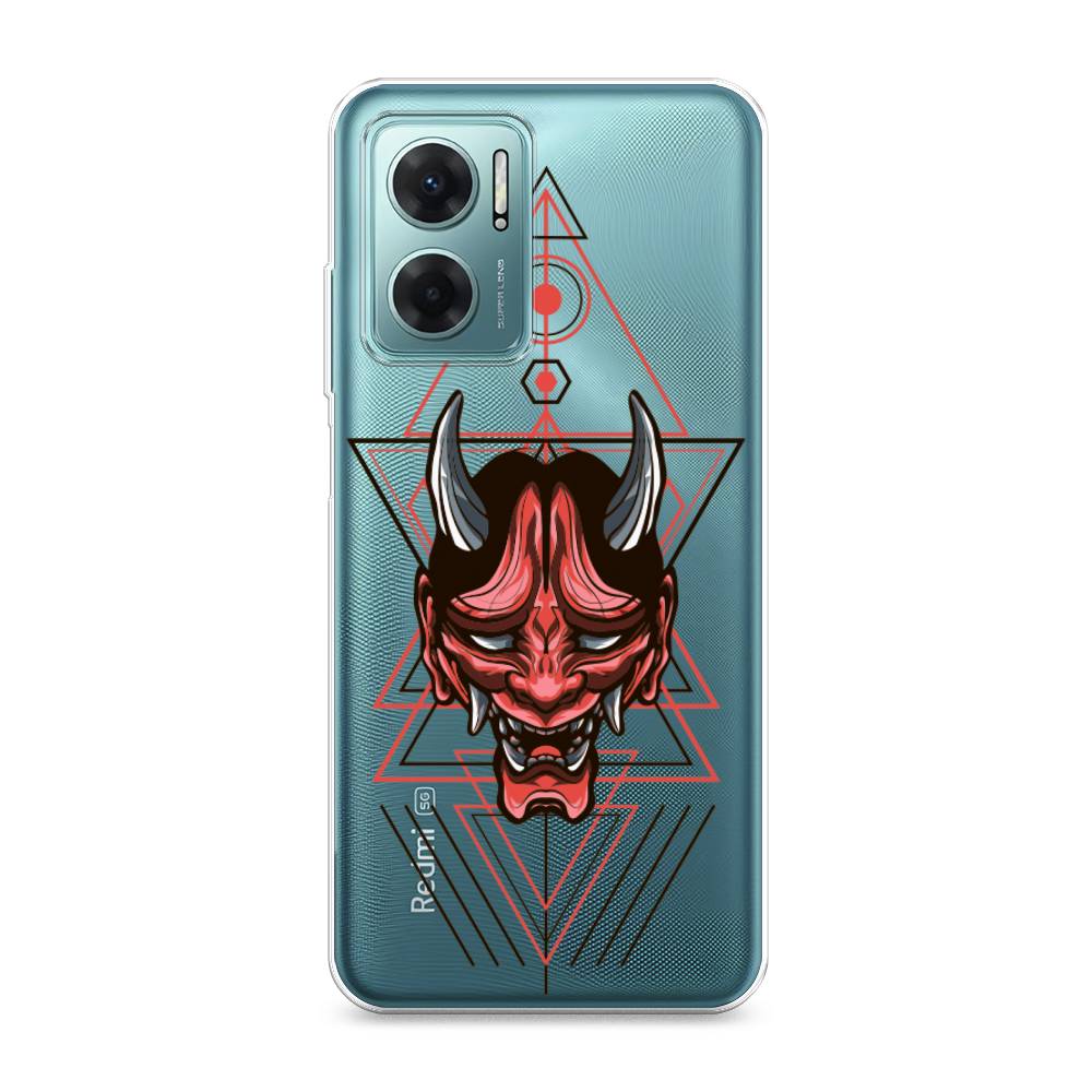 

Чехол на Xiaomi Redmi 10 5G "Hanya Oni mask", Серый;красный;черный, 313550-4