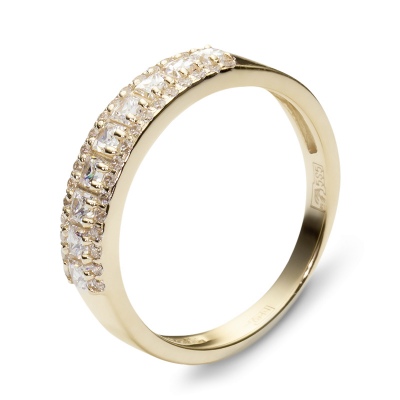 

Кольцо из желтого золота с фианитом р. 16 Эстет 01К135948, 01К135948