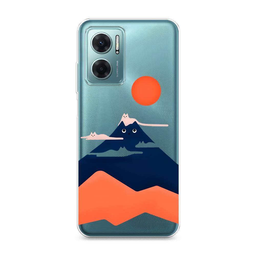 

Чехол на Xiaomi Redmi 10 5G "Кот-гора", Черный;оранжевый, 313550-4