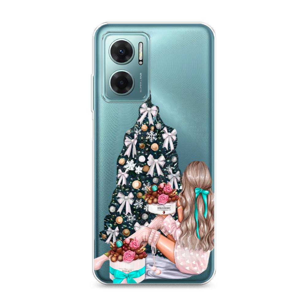 

Чехол на Xiaomi Redmi 10 5G "New Year", Зеленый;бежевый;голубой, 313550-5