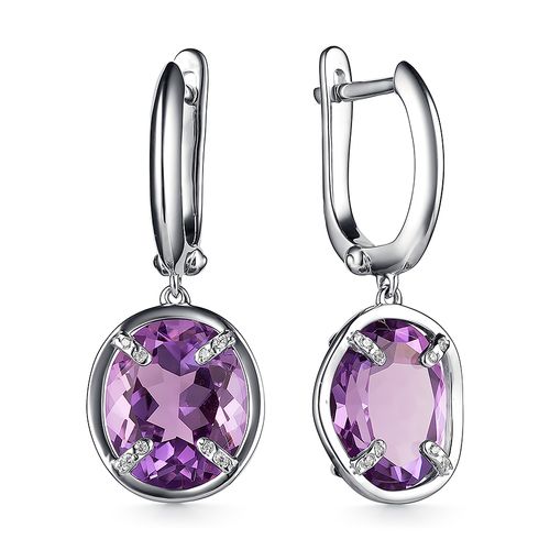 

Серьги из серебра с аметистом Dewi 902028095, 902028095