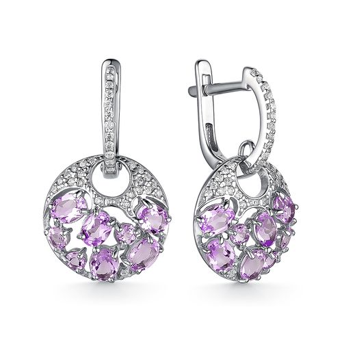 

Серьги из серебра с аметистом Dewi 902028077, 902028077