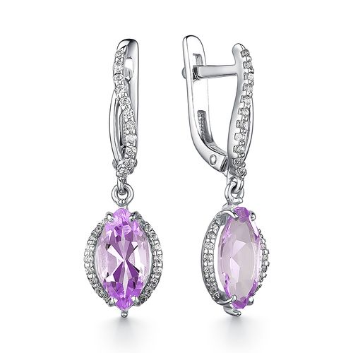 

Серьги из серебра с аметистом Dewi 902028056, 902028056
