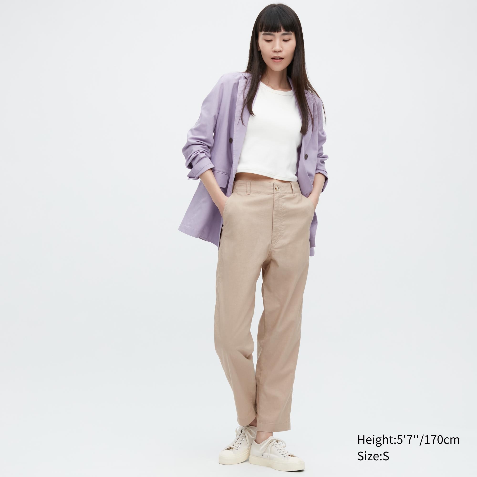 Брюки женские UNIQLO 456207COL32 бежевые XL (доставка из-за рубежа)