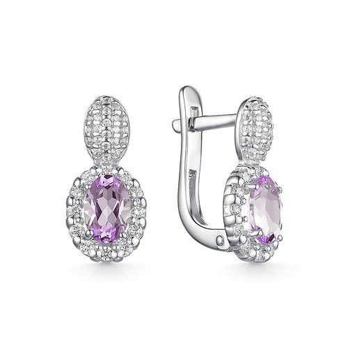 

Серьги из серебра с аметистом Dewi 902028050, 902028050