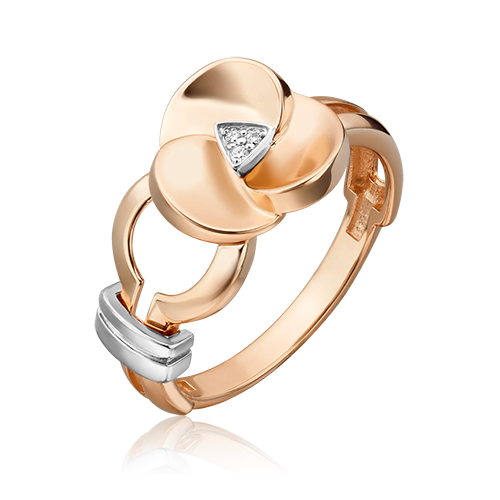 

Кольцо из золота р. 17,5 PLATINA jewelry 01-5608-00-101-1111, бриллиант, 01-5608-00-101-1111