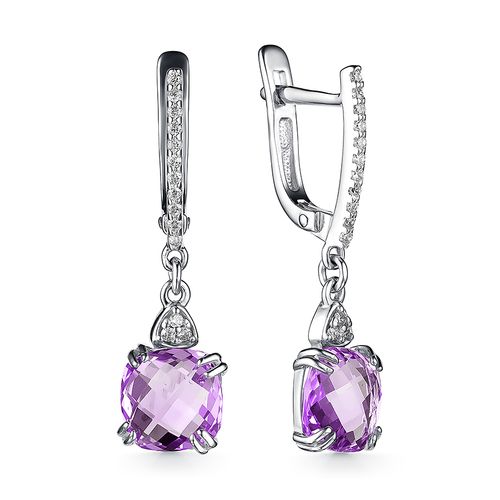 

Серьги из серебра с аметистом Dewi 902028049, 902028049