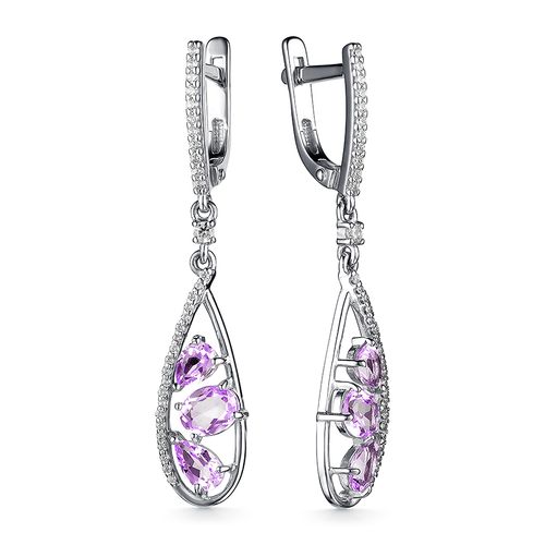 

Серьги из серебра с аметистом Dewi 902028042, 902028042