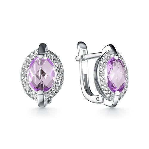 

Серьги из серебра с аметистом Dewi 902028024, 902028024