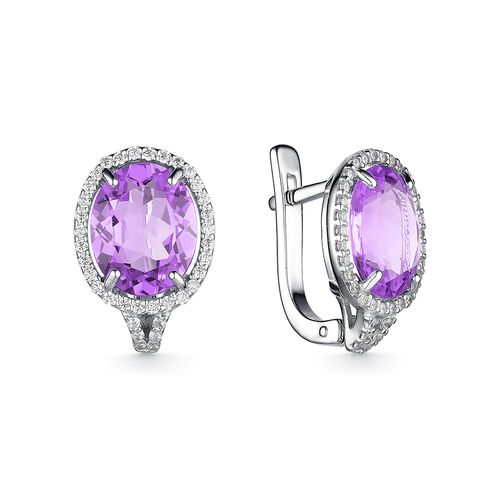 

Серьги из серебра с аметистом Dewi 902028023, 902028023