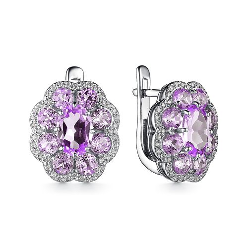 

Серьги из серебра с аметистом Dewi 902028013, 902028013