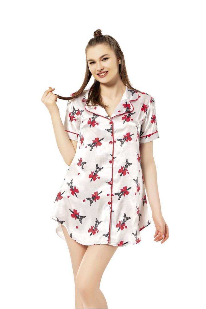 

Ночная сорочка женская Asimod VIP-2786-PARIS белая XL (доставка из-за рубежа), Белый, VIP-2786-PARIS