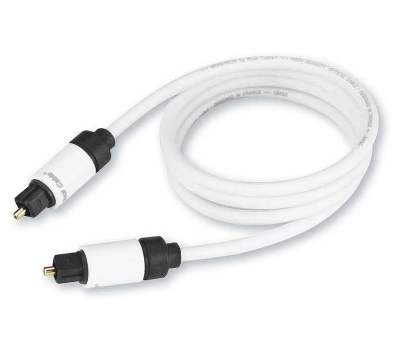 Кабель Real Cable 2RCA - 2RCA, 3м белый (OPT-1)