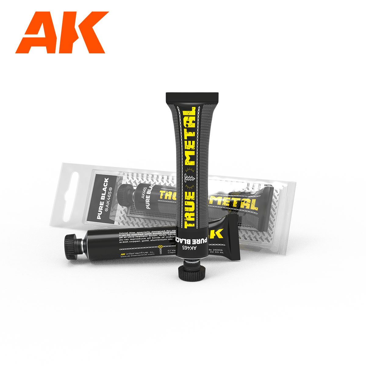 

Восковая краска AK Interactive True Metal Pure Black True Metal AK465, Черный