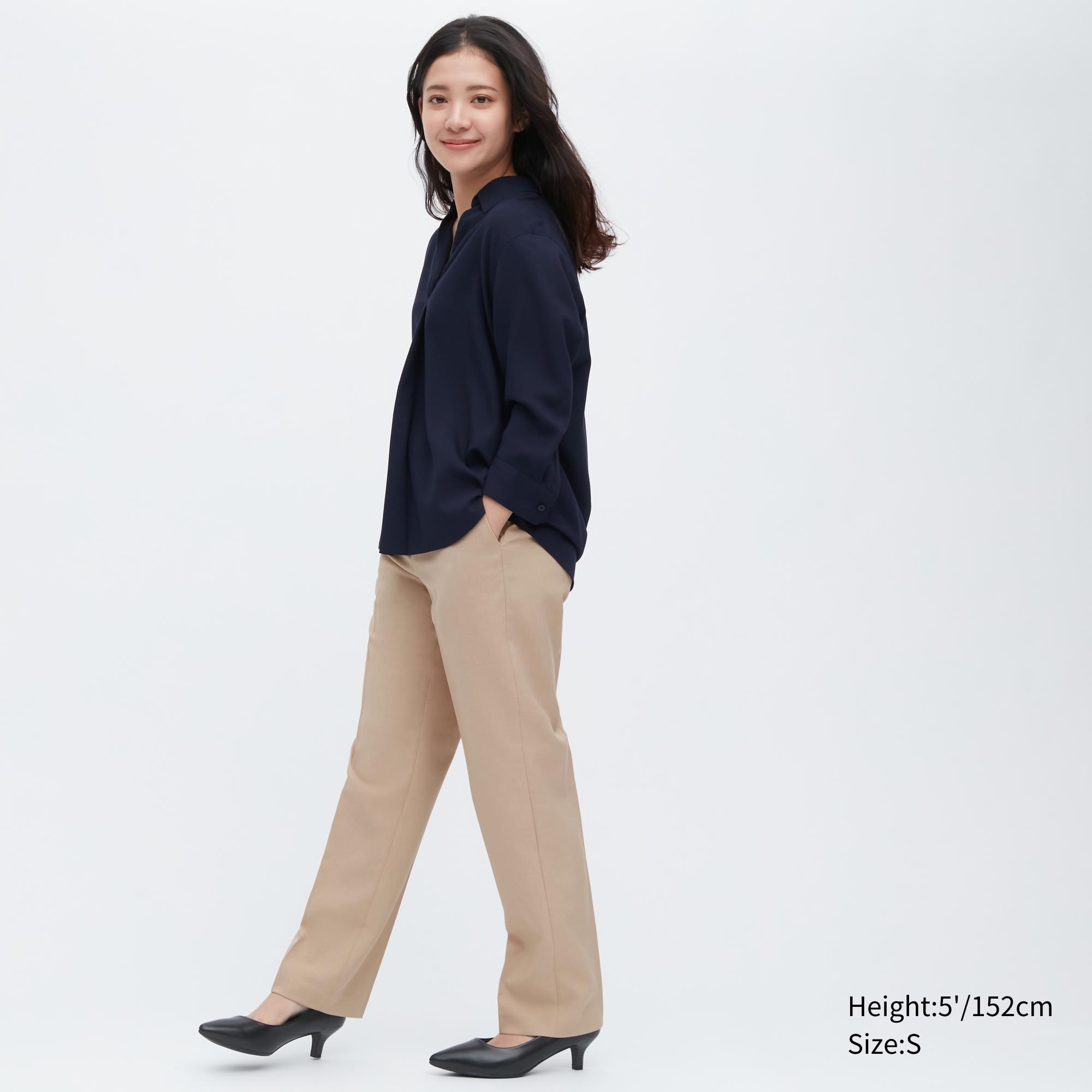 

Брюки женские UNIQLO 458504COL32 бежевые XS (доставка из-за рубежа), 458504COL32