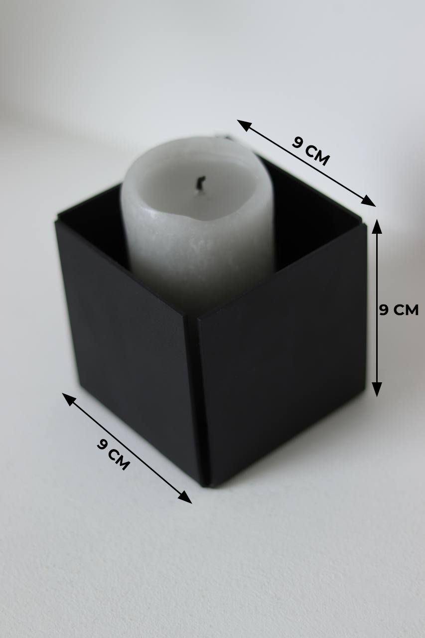 Подсвечник Мастерская уюта Зонт candle_квадрат_черный 1190₽