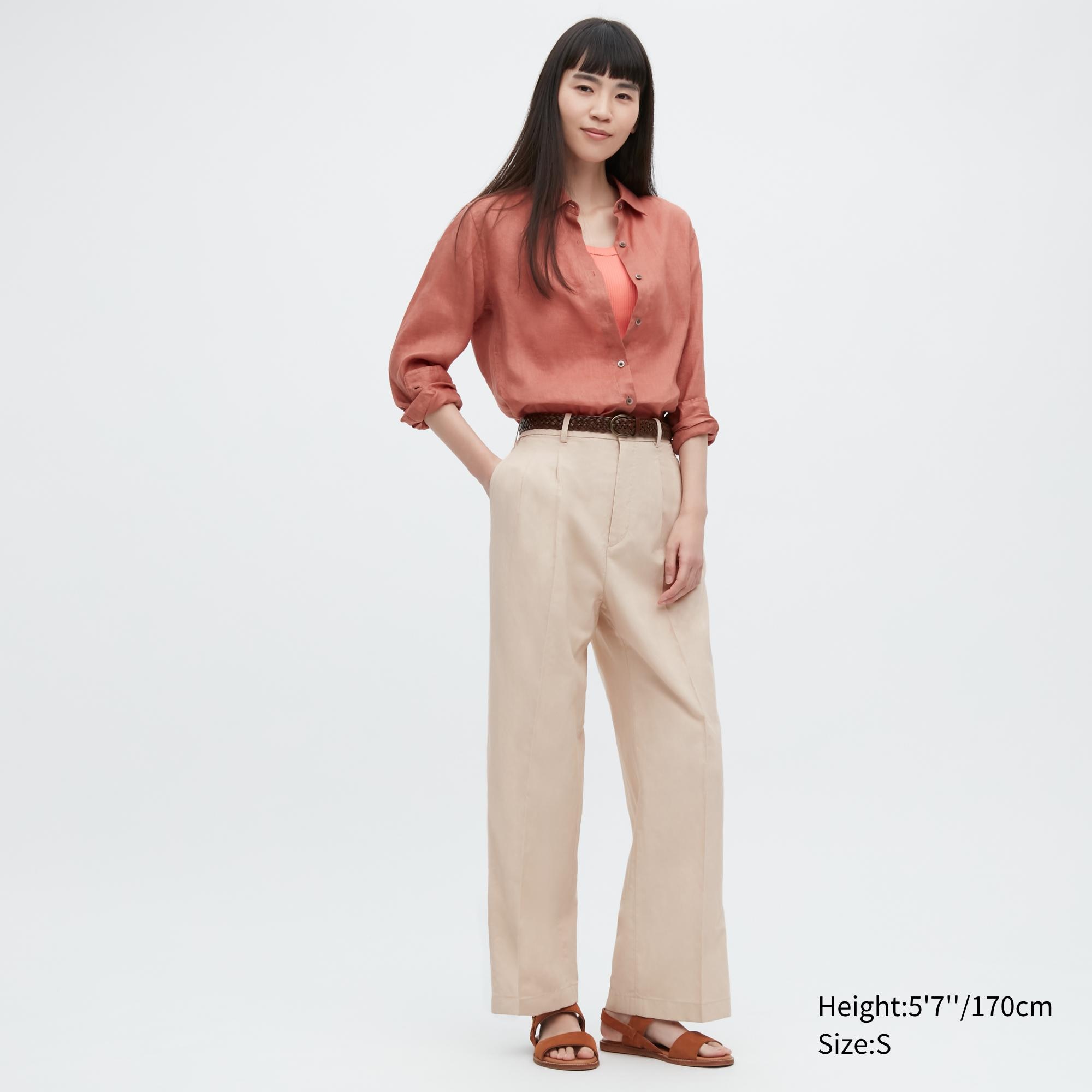 Брюки женские UNIQLO 456215COL30 бежевые XL (доставка из-за рубежа)