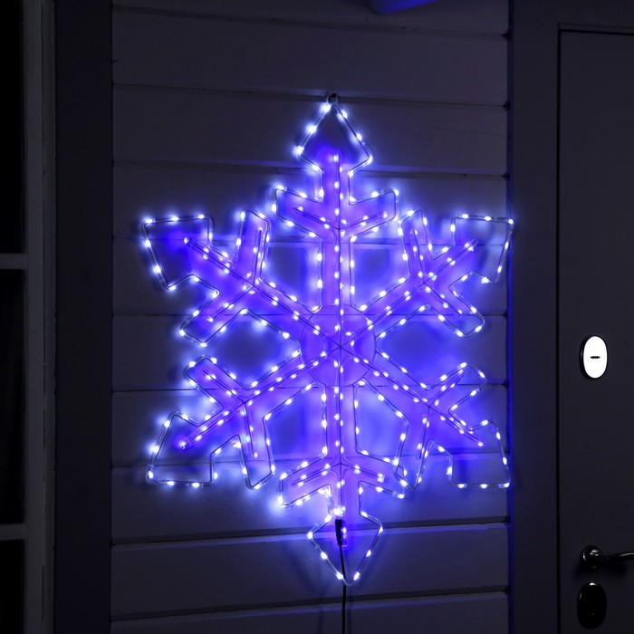 

Дюралайт Luazon lighting Снежинка 9591231 0,9х0,9м белый холодный, синий, Снежинка