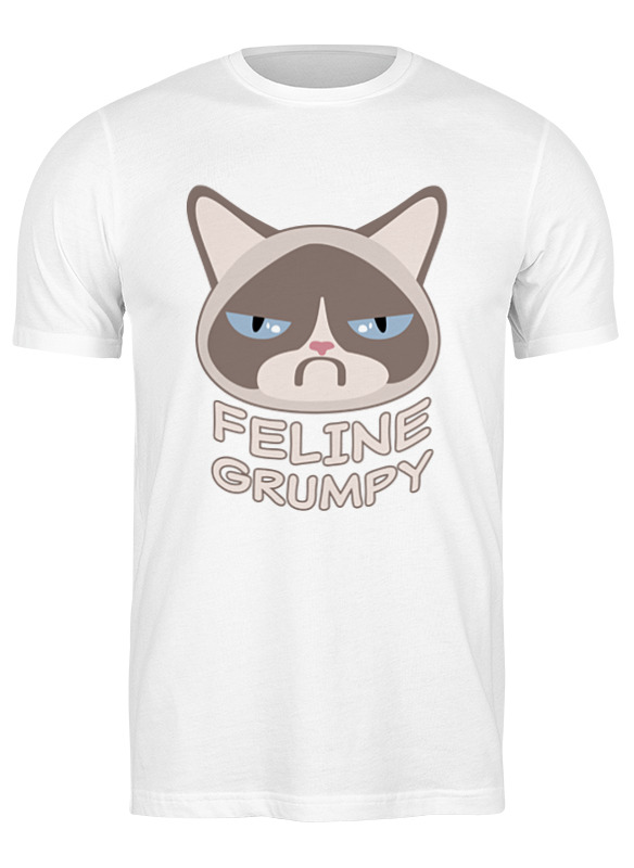 

Футболка мужская Printio Грустный кот (grumpy cat) белая 2XL, Белый, Грустный кот (grumpy cat)