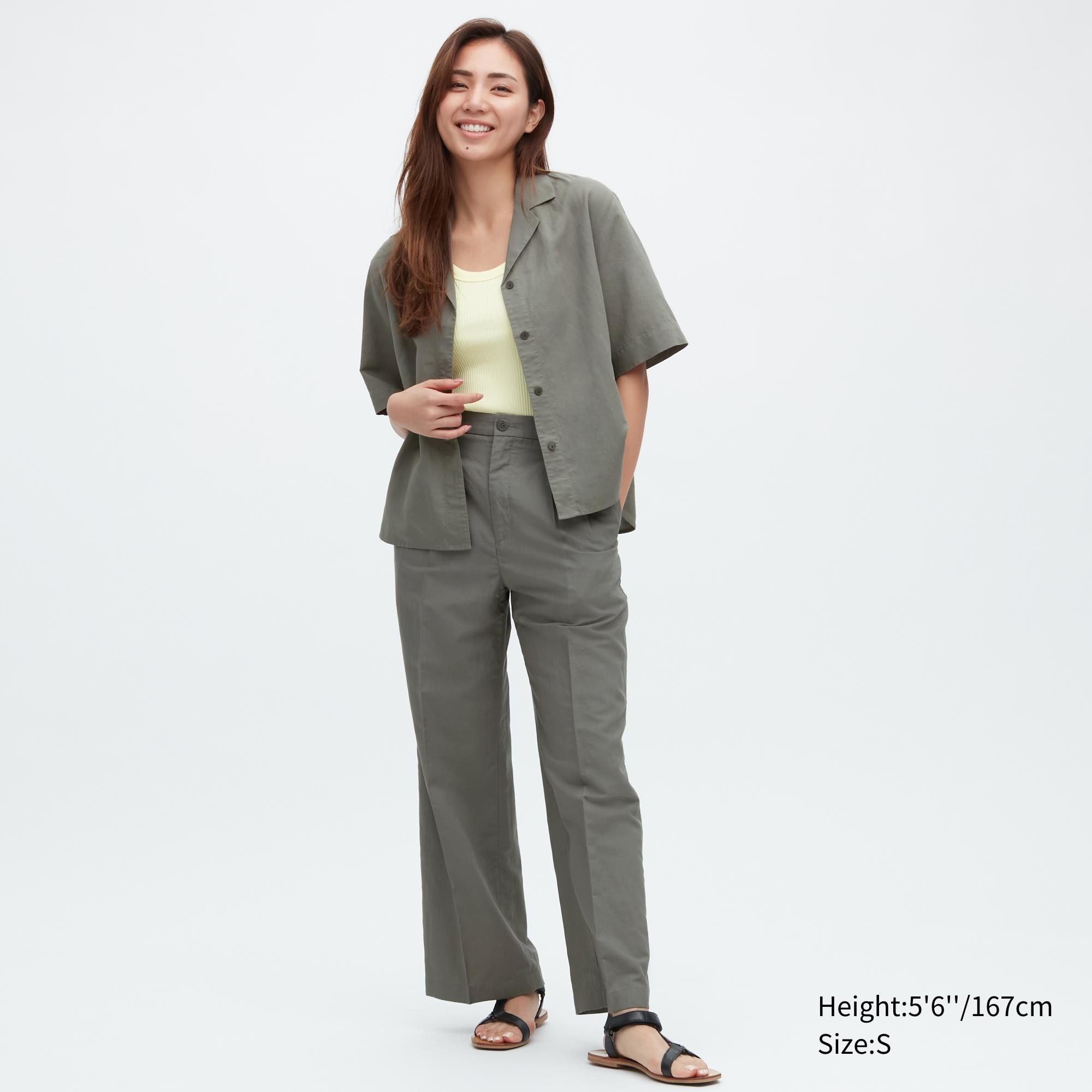 

Брюки женские UNIQLO 456215COL56 хаки 2XS (доставка из-за рубежа), 456215COL56