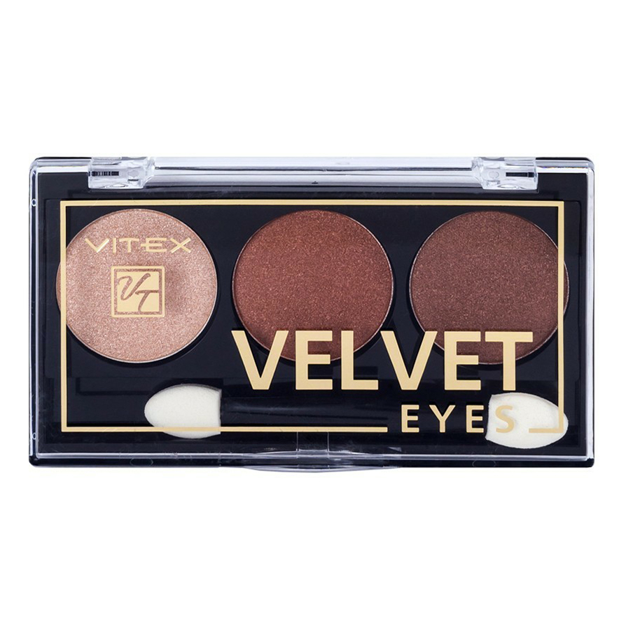 

Тени для век Vitex Velvet Eyes 06 Terracotta 3 цвета