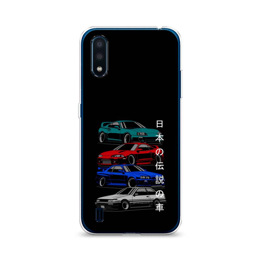 

Чехол Awog на Samsung Galaxy M01 / Самсунг M01 "JDM Legend cars", Зеленый;красный;синий, 2101150-5