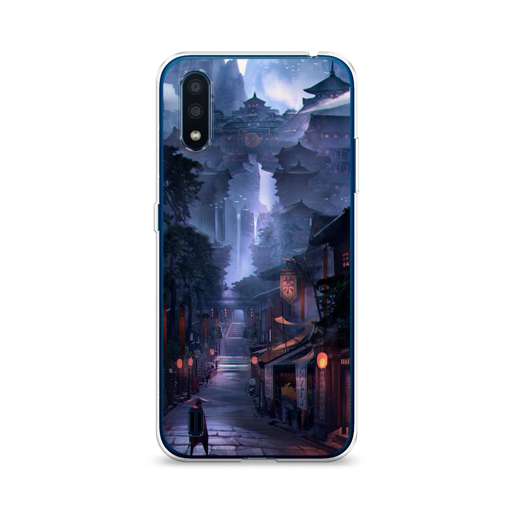 

Чехол Awog на Samsung Galaxy M01 / Самсунг M01 "Одинокий самурай", Синий;черный;коричневый, 2101150-10