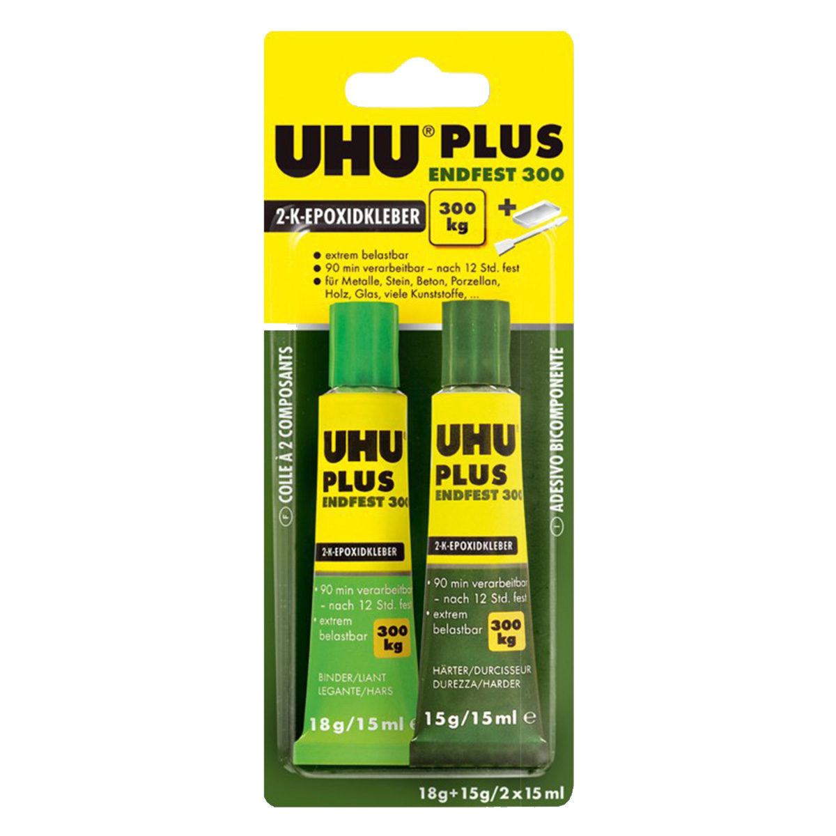 Клей универсальный эпоксидный UHU Plus Endfesst, 2*15мл