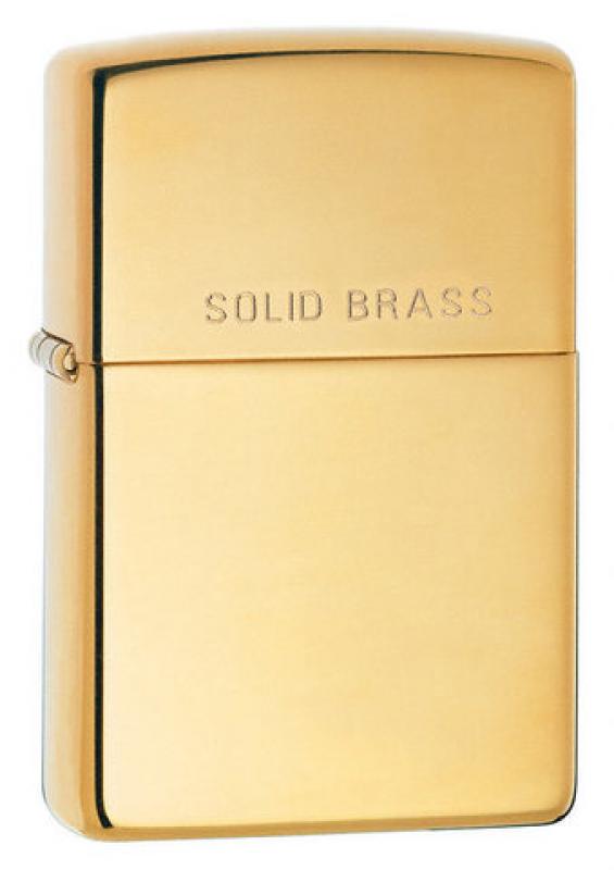 фото Бензиновая зажигалка zippo №254 high polish brass