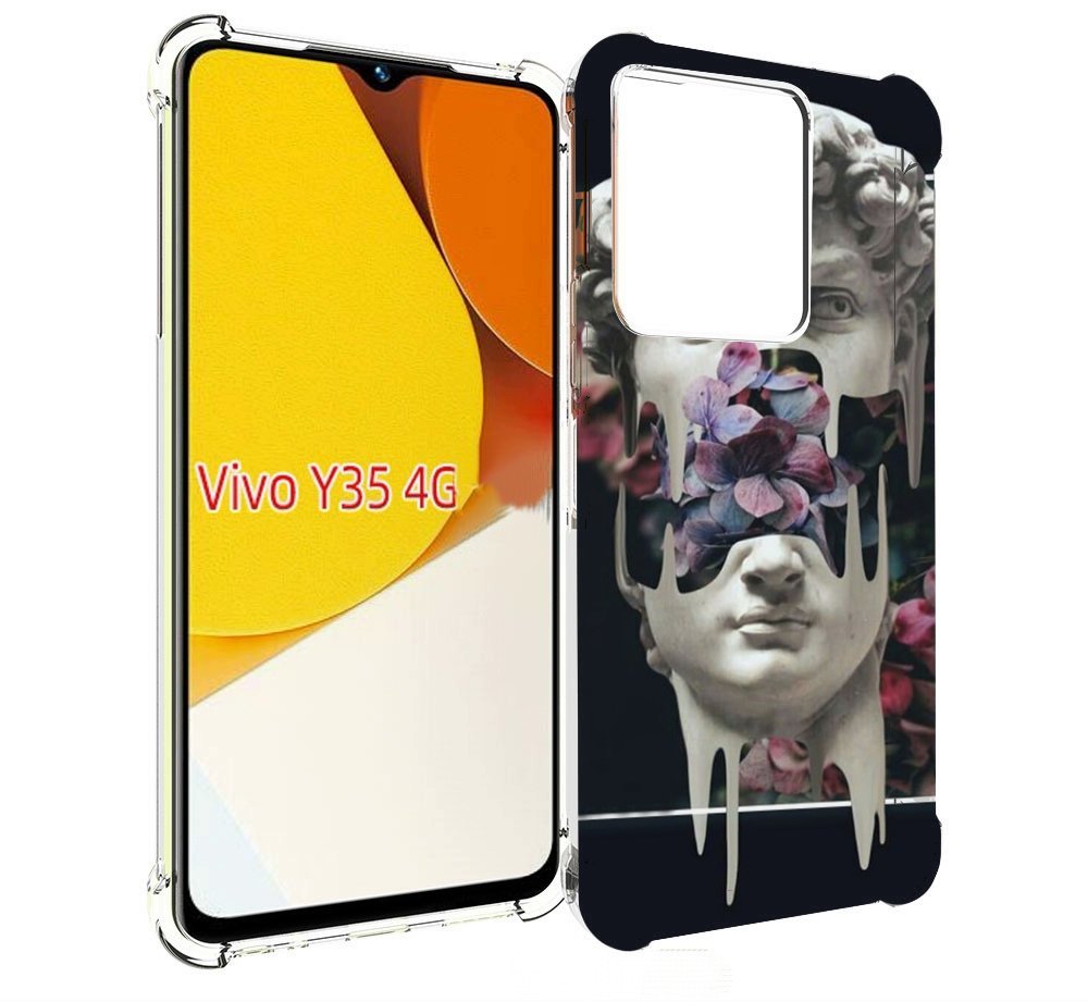 

Чехол MyPads статуя-с-цветами-внутри для Vivo Y35 4G 2022 / Vivo Y22, Прозрачный, Tocco