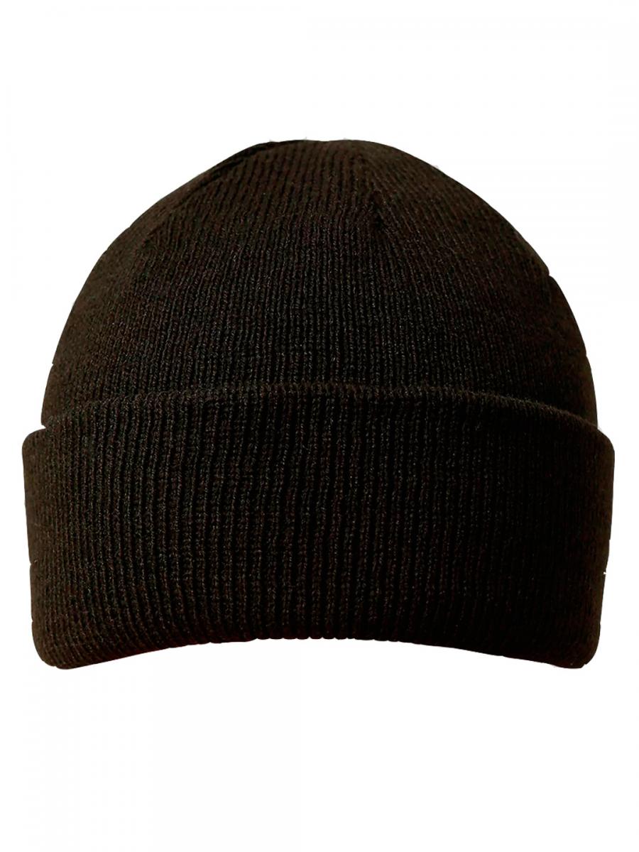 

Шапка бини унисекс Цитрин GU004 чёрная, one size, GU004