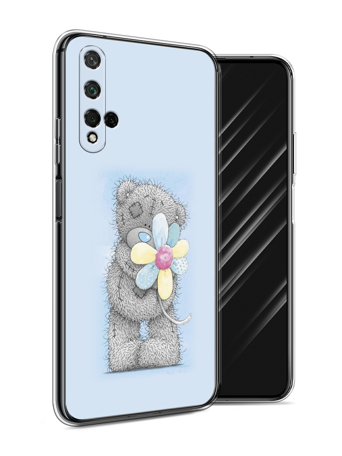 

Чехол Awog на Honor 20 "Me to you с ромашкой", Голубой;серый;желтый, 69550-2