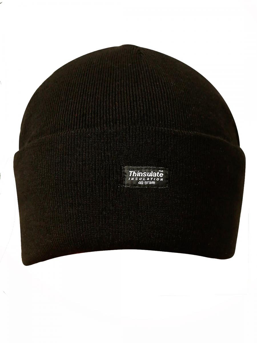 

Шапка бини унисекс Цитрин GU003 чёрная, one size, GU003