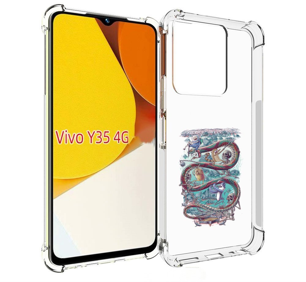 

Чехол MyPads время приключений страшилка для Vivo Y35 4G 2022 / Vivo Y22, Прозрачный, Tocco