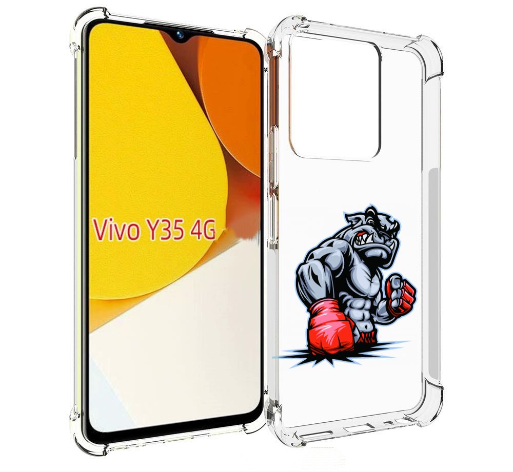 

Чехол MyPads собака-боксер для Vivo Y35 4G 2022 / Vivo Y22, Прозрачный, Tocco