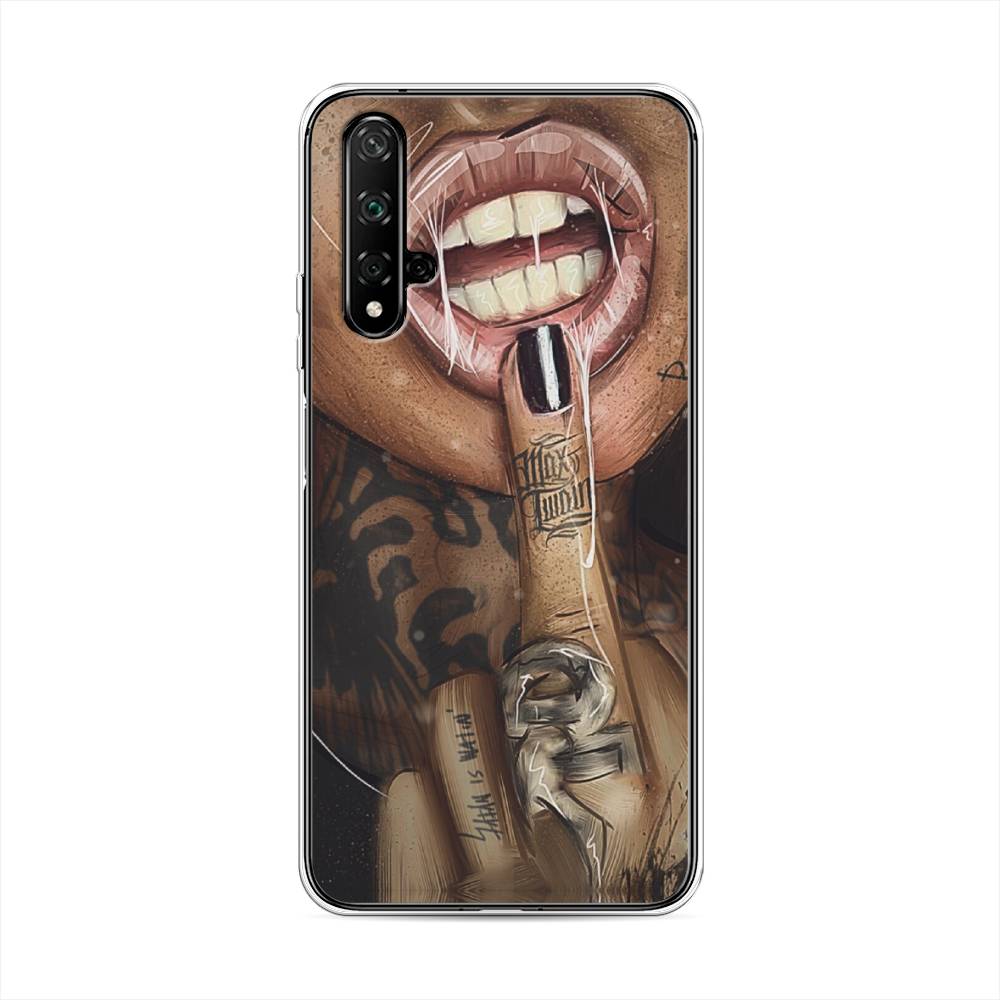 фото Чехол awog "девушка с татуировками" для honor 20