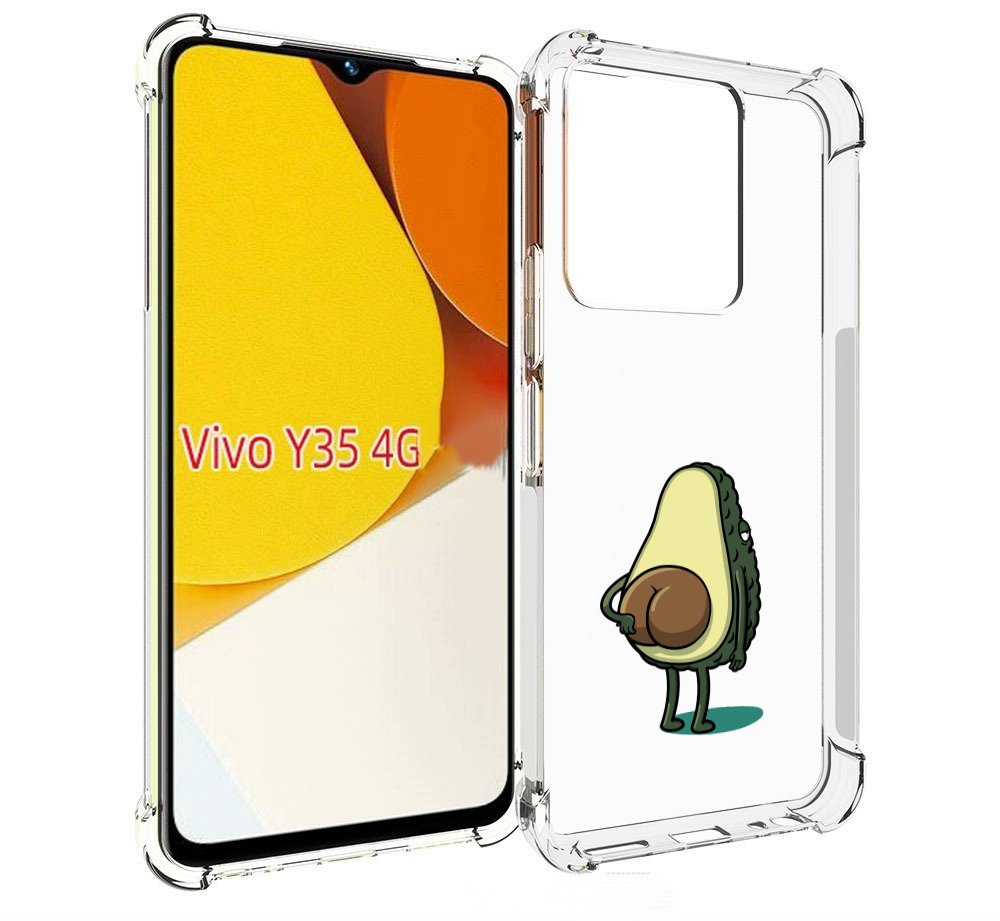 

Чехол MyPads смешной авокадо сзади для Vivo Y35 4G 2022 / Vivo Y22, Прозрачный, Tocco