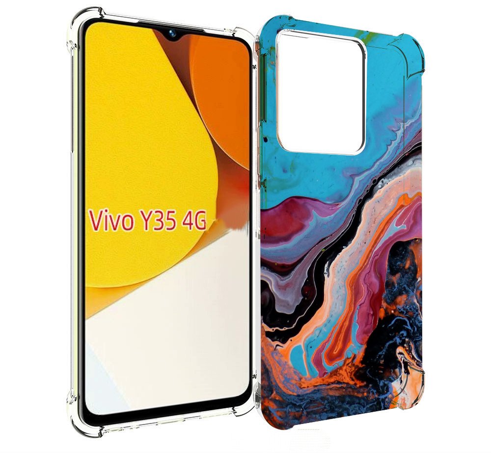 

Чехол MyPads смешанные краски для Vivo Y35 4G 2022 / Vivo Y22, Прозрачный, Tocco