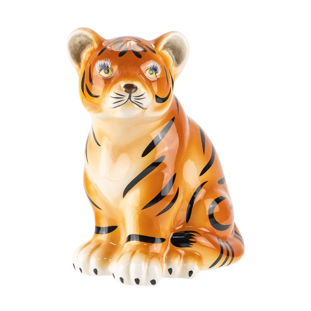 Фигурка керамическая Снежное кружево Тигр в ассортименте