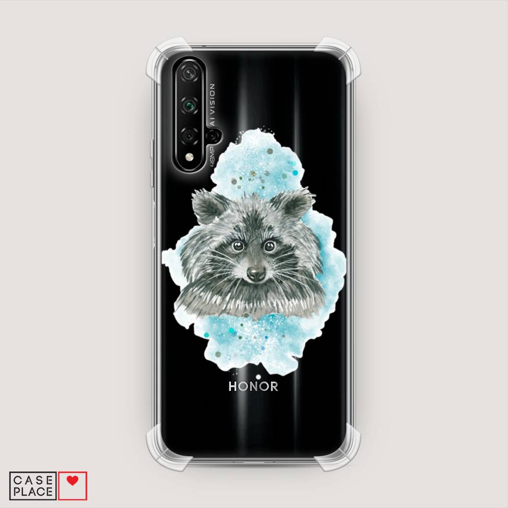 

Чехол Awog "Енот в голубом облаке" для Honor 20, Голубой, 69551-1