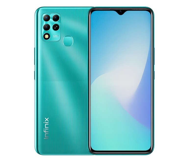 фото Смартфон infinix hot 11 4/64gb turquoise cyan