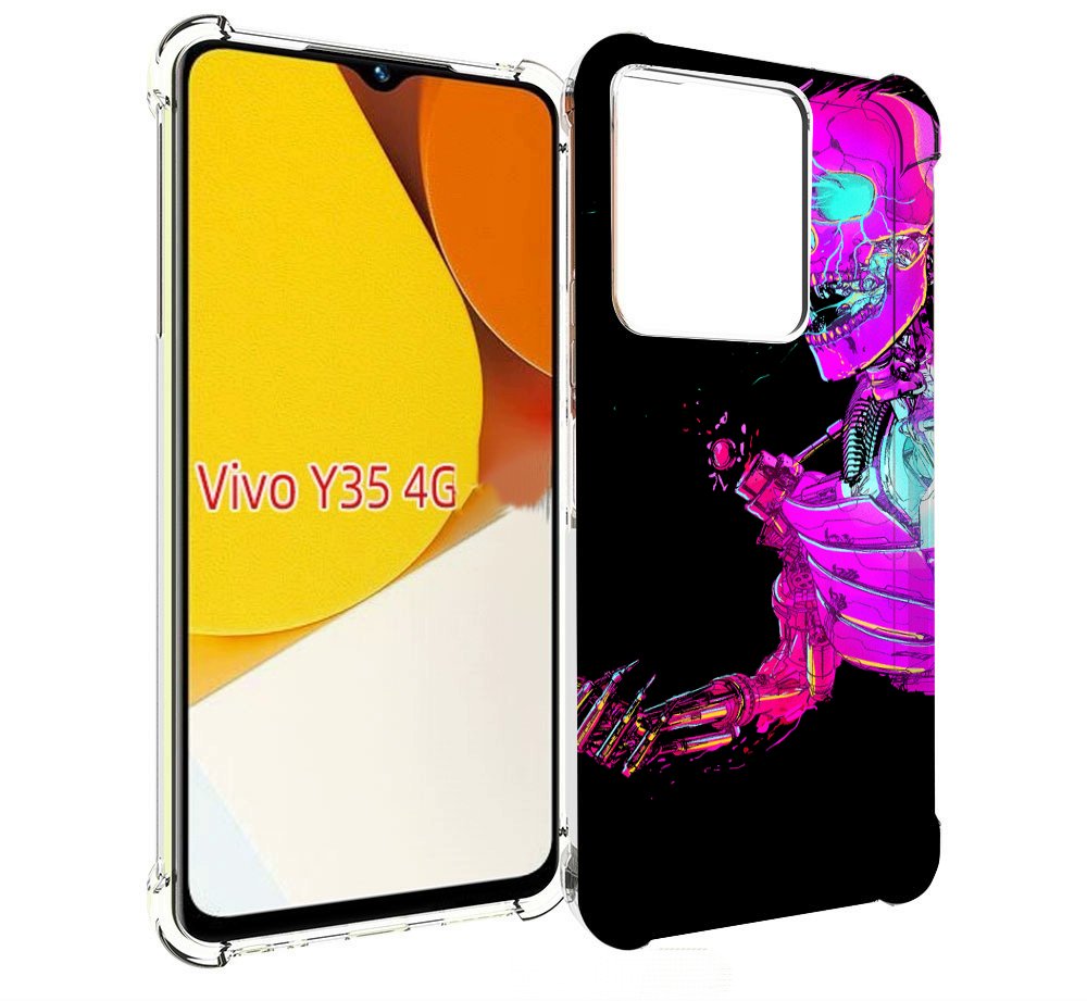 

Чехол MyPads скелет-робот-фиолетовый для Vivo Y35 4G 2022 / Vivo Y22, Прозрачный, Tocco