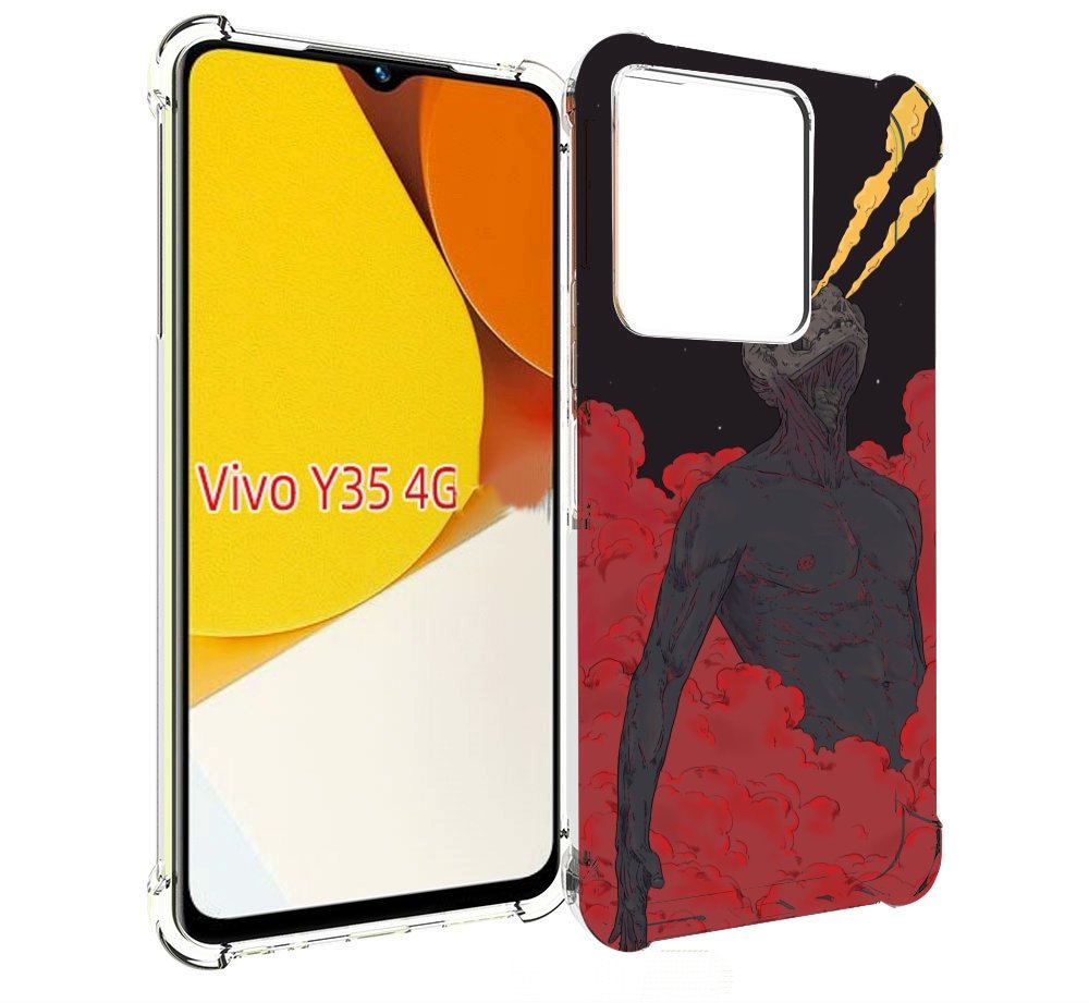 

Чехол MyPads скелет в красном дыму для Vivo Y35 4G 2022 / Vivo Y22, Прозрачный, Tocco
