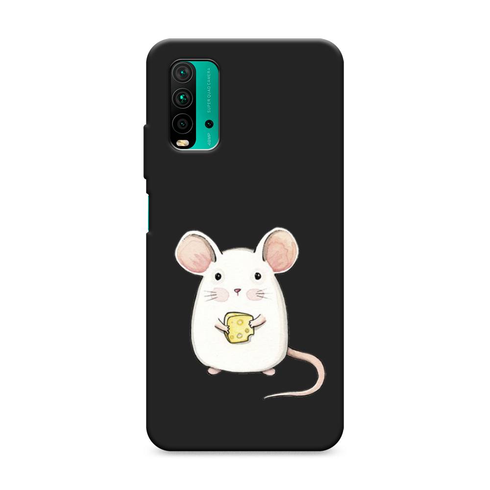 фото Матовый силиконовый чехол "мышка" на xiaomi redmi 9t awog