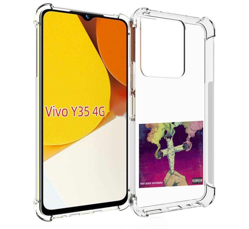 

Чехол MyPads сигаретный крест для Vivo Y35 4G 2022 / Vivo Y22, Прозрачный, Tocco