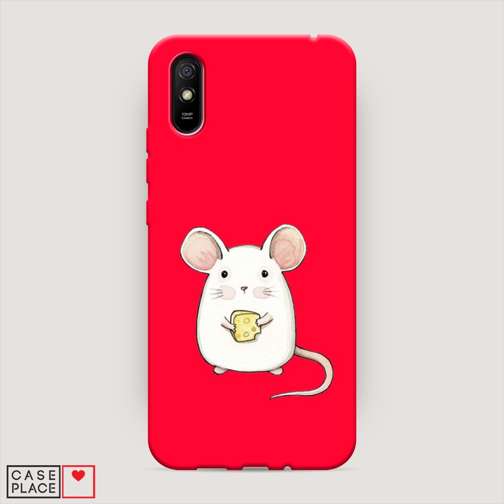 фото Матовый силиконовый чехол "мышка" на xiaomi redmi 9a awog